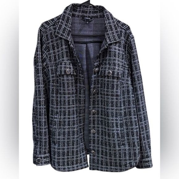 Torrid Black and White Boucle Textured Jacket Size Large - Picture 6 of 11